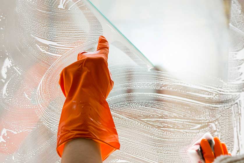 Limpieza cristales en hoteles