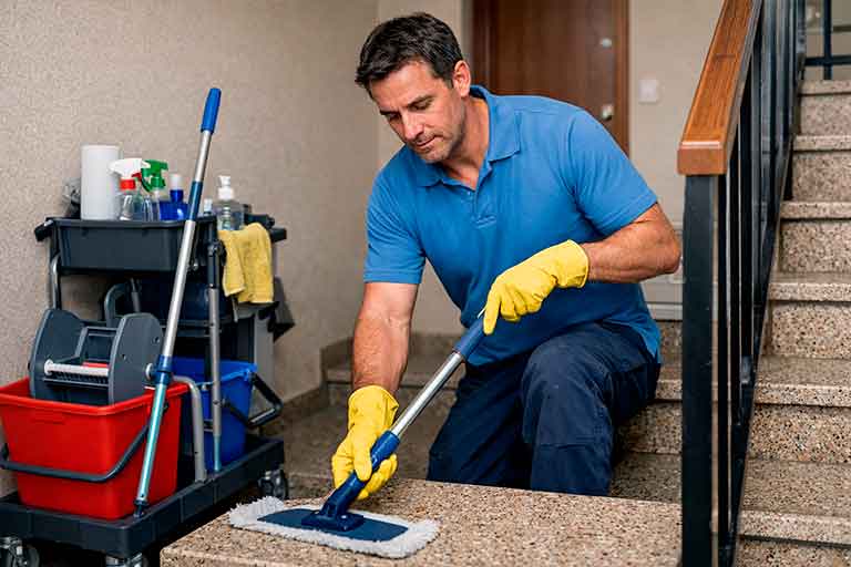 Empresa limpieza escaleras Barcelona profesional